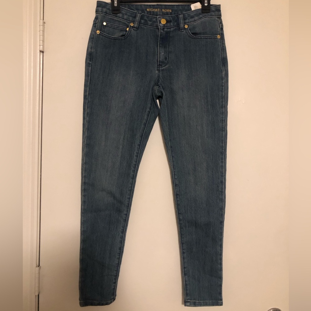 Michael Kors Izzy Skinny Dark Wash Jeans Size 6